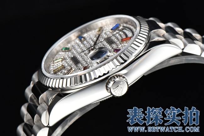 CS劳力士星期日志型顶级高仿系列腕表_多少钱_图片_做工怎么样侧面