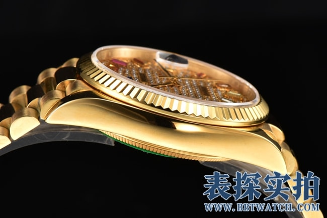 CS劳力士大厂精仿星期日志型36MM系列腕表_价位_款式图片_质量如何侧面
