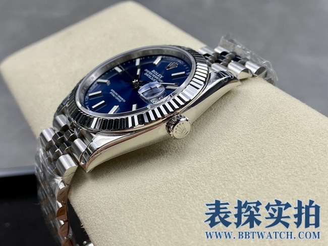 VS顶级复刻劳力士蓝盘日志41MM腕表_价格_图片_质量怎么样 侧面
