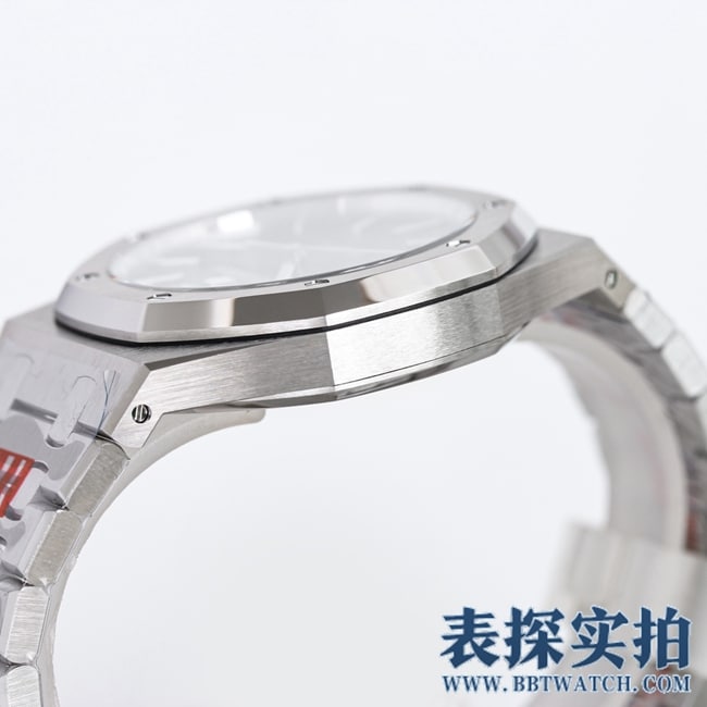 OR厂爱彼顶级高仿黑盘皇家橡树Ap15400st腕表_多少钱_图片_做工怎么样 侧面