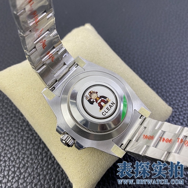 C厂劳力士绿水鬼顶级复刻绿色圈口腕表 _价格_图片_质量怎么样底盖