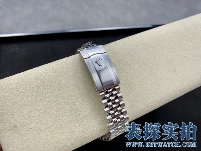 VS劳力士大厂精仿日志41MM白钢腕表_价位_款式图片_质量如何表扣