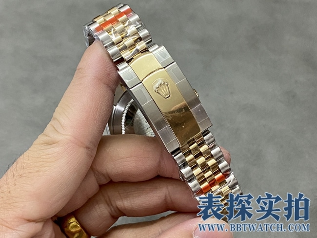 GM劳力士顶级高仿绿盘日志型41mm腕表_多少钱_图片_做工怎么样表扣