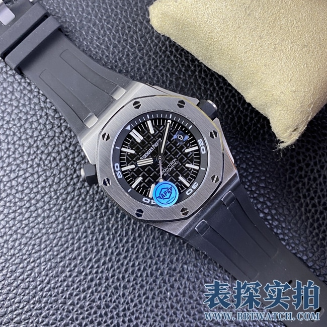 APS爱彼黑盘皇家橡树顶级复刻15710腕表_价格_图片_质量怎么样 正面