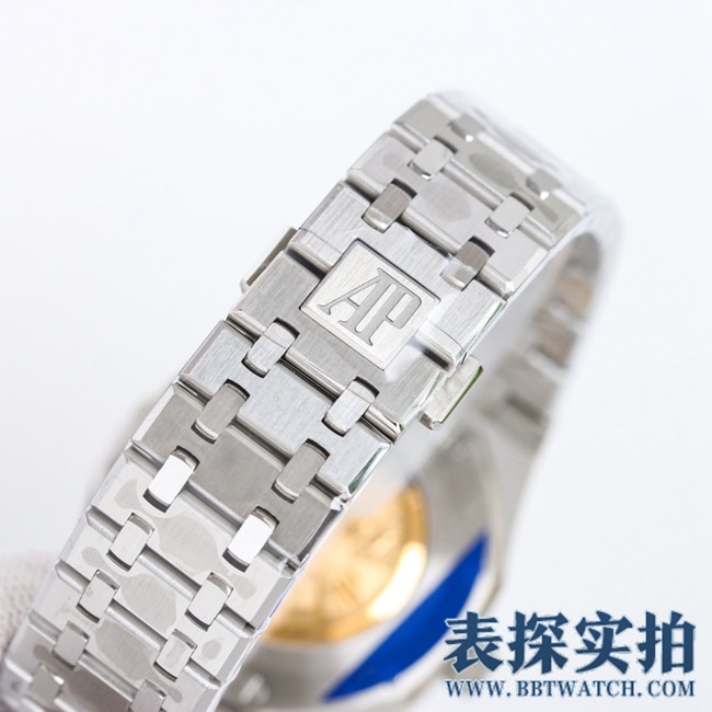 OR厂爱彼顶级高仿黑盘皇家橡树Ap15400st腕表_多少钱_图片_做工怎么样 表扣