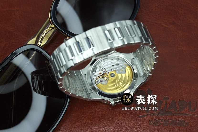 3K厂百达翡丽运动优雅7118超A高仿手表女士蓝盘钢带款图片及价格表带实拍图