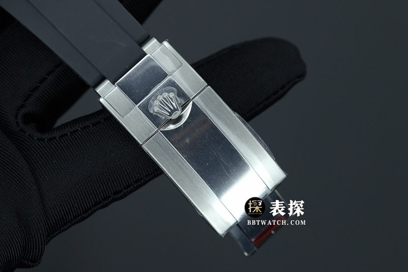 N厂劳力士迪通拿顶级一比一高仿手表男士灰盘橡胶款图片及价格表扣实拍图