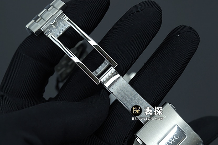 ZF厂万国飞行员计时IW377717一比一超A高仿手表男士蓝盘钢带款图片及价格表扣实拍图