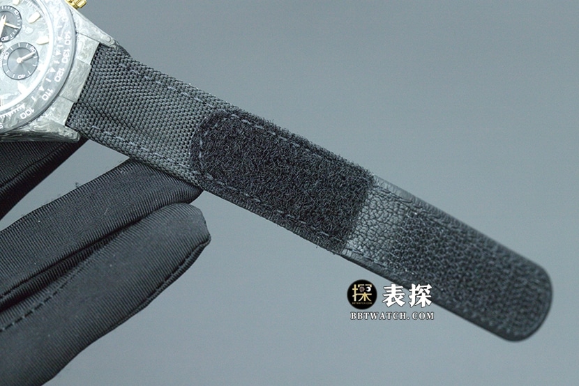 JH厂劳力士宇宙计时迪通拿一比一顶级复刻手表男士碳纤维定制版橡胶款图片及价格表带实拍图