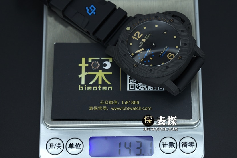 VS厂沛纳海潜行Pam616一比一顶级复刻手表男士黑盘橡胶款图片及价格重量实拍图