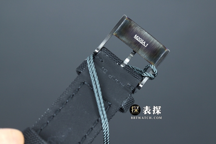 百年灵黑鸟侦察一比一超A精仿手表男士黑盘皮带款图片及价格表扣实拍图