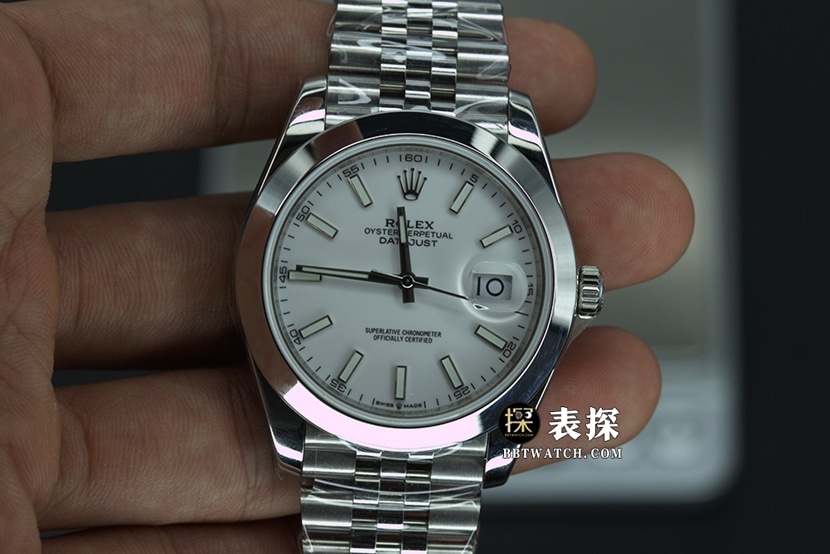 EW厂劳力士日志型126334一比一顶级复刻手表男士白盘钢带款图片及价格正面实拍图