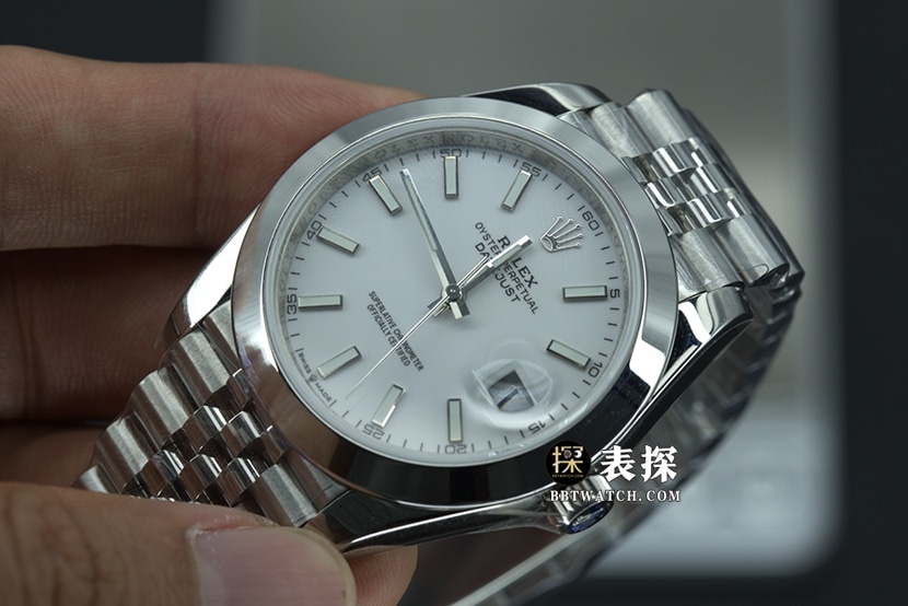 EW厂劳力士日志型126334一比一顶级复刻手表男士白盘钢带款图片及价格正面实拍图