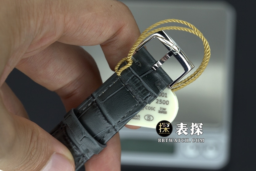MKS厂欧米茄蝶飞一比一顶级复刻手表白盘金针皮带款图片及价格表扣实拍图
