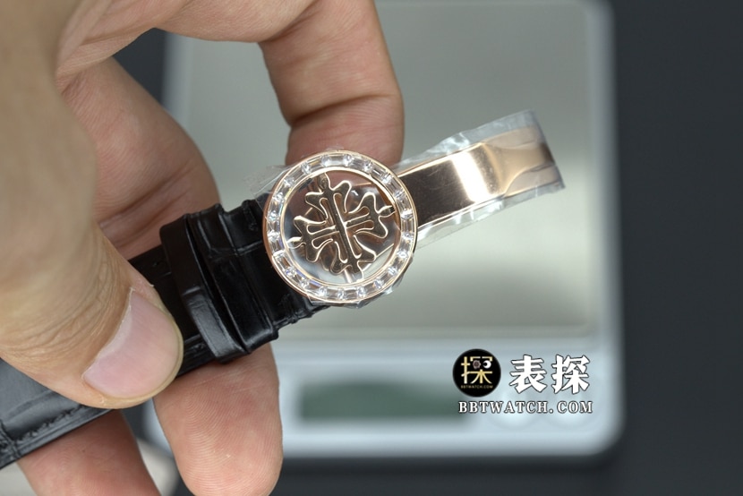YL厂百达翡丽超级复杂功能时计顶级一比一高仿手表星空黑盘皮带款图片及价格表扣实拍图