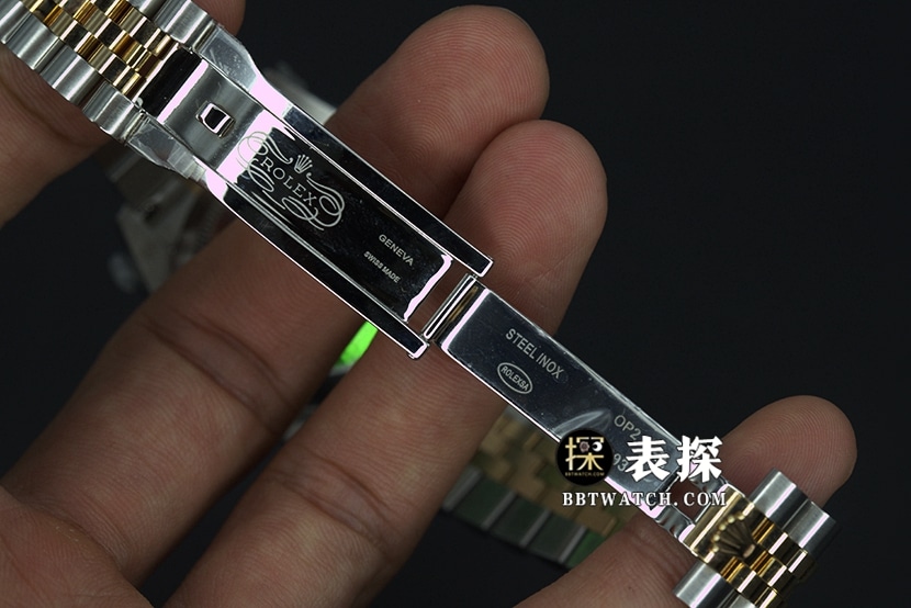 劳力士日志型顶级复刻手表金盘钢带款图片及价格表扣实拍图