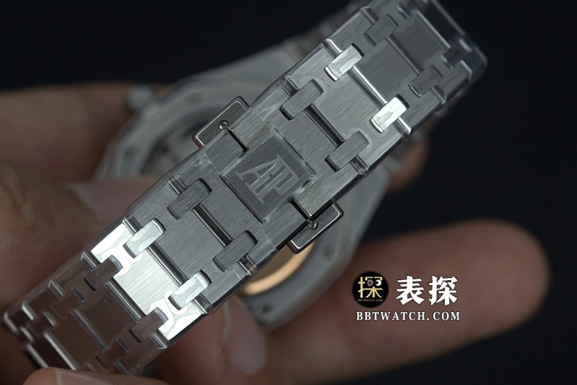 8F厂爱彼皇家橡树一比一超A精仿手表白盘钢带款图片及价格表带实拍图