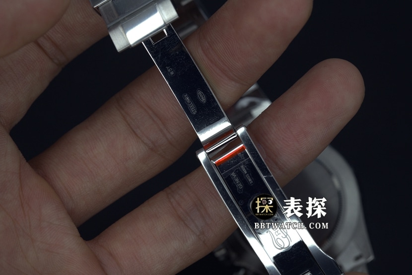 BT厂劳力士迪通拿超A高仿手表黑盘钢带款图片及价格表扣实拍图