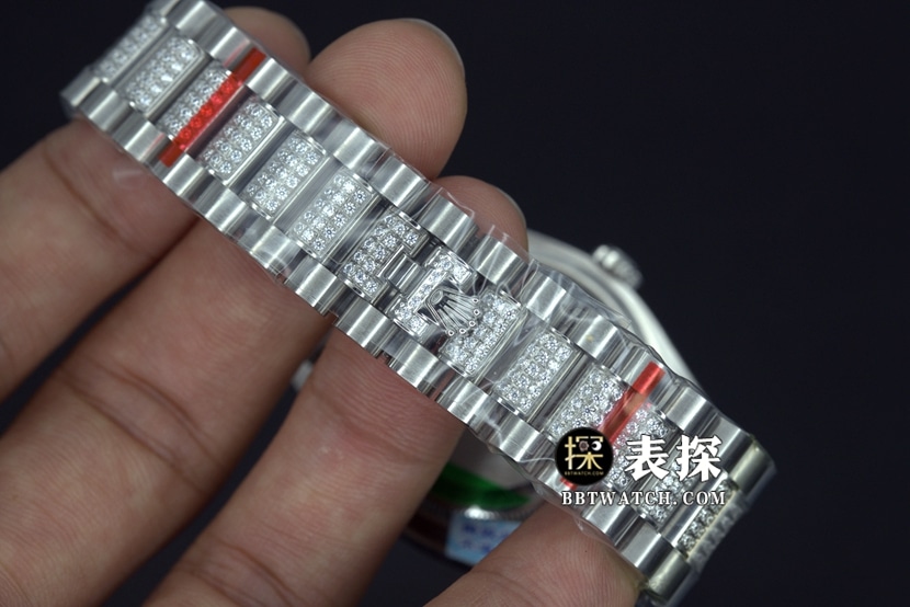 BP厂劳力士日历星期型一比一超A高仿手表满天星盘钢带款图片及价格表带实拍图