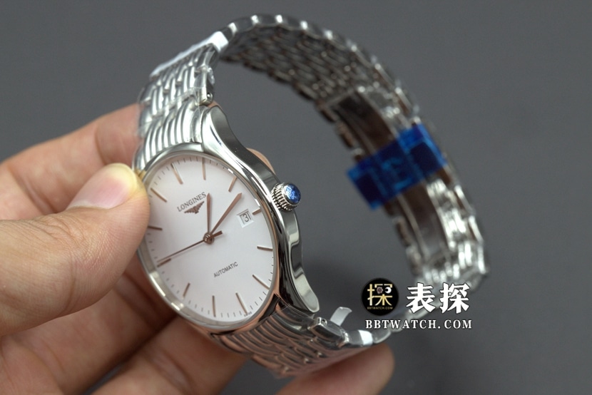 GK厂浪琴律雅一比一顶级复刻手表白盘银针钢带款图片及价格整体实拍图