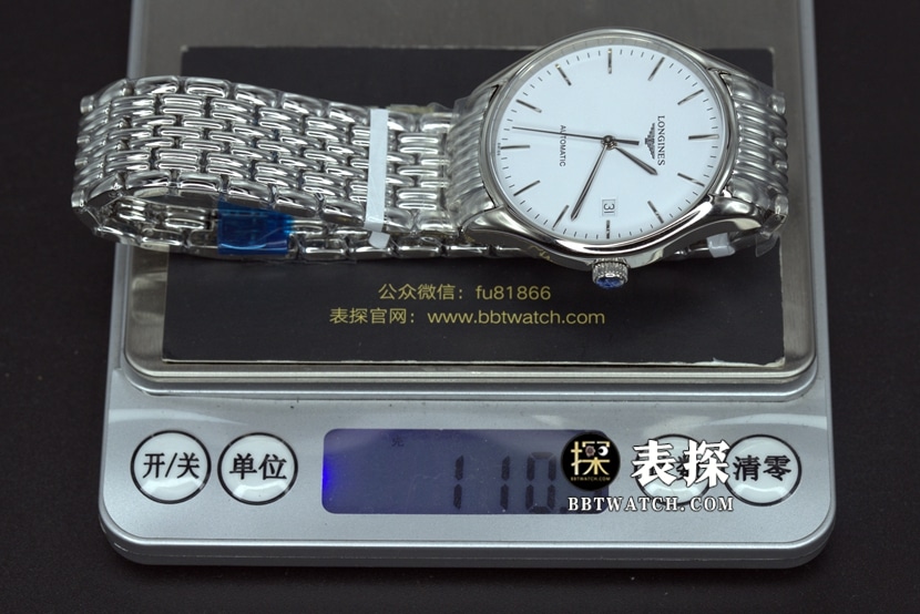 GK厂浪琴律雅一比一顶级复刻手表白盘银针钢带款图片及价格重量实拍图