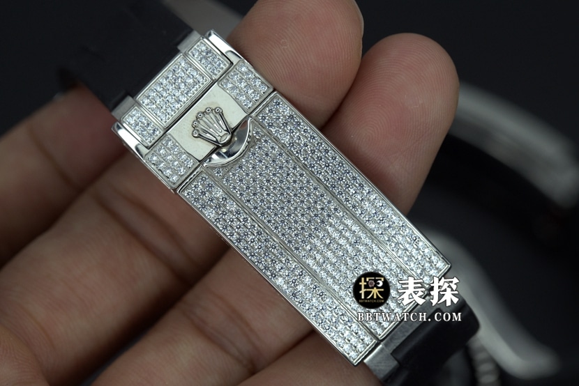 劳力士潜航者顶级一比一高仿手表黑盘水鬼橡胶款图片及价格表扣实拍图