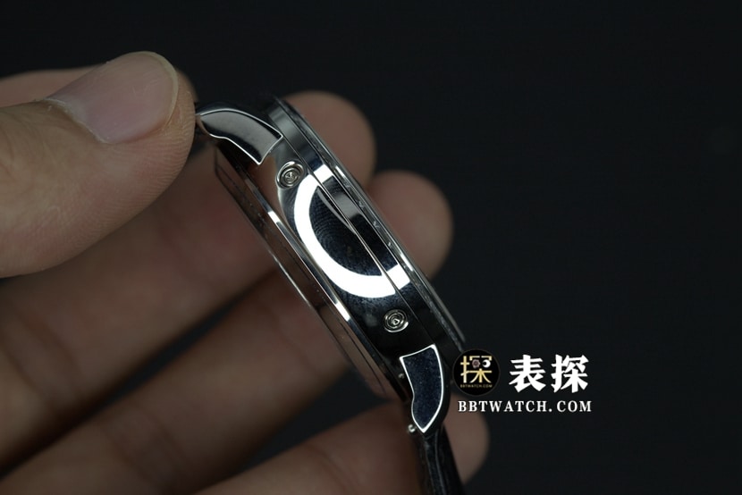 TW厂江诗丹顿历史名作一比一顶级复刻手表男士白盘皮带款图片及价格侧面实拍图