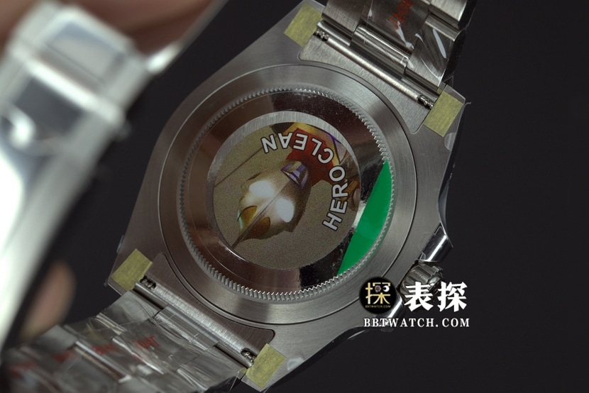 C厂劳力士格林尼治超A高仿手表蝙蝠侠c圈钢带款图片及价格背面实拍图