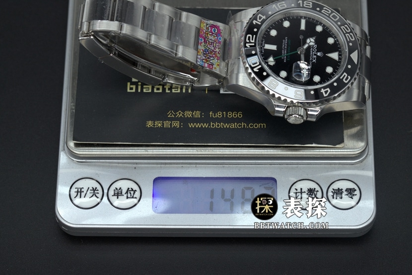 C厂劳力士格林尼治超A高仿手表蝙蝠侠c圈钢带款图片及价格重量实拍图