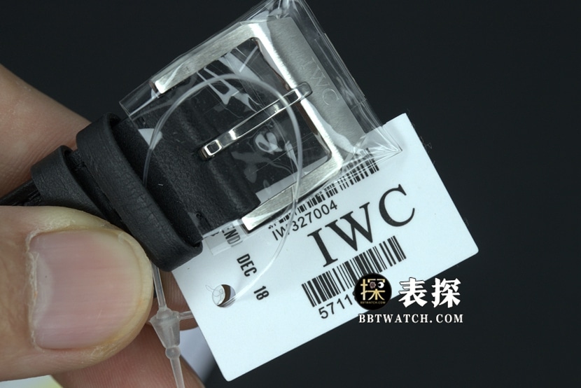 A+厂万国飞行员顶级复刻手表男士马克二十蓝盘皮带款图片及价格表扣实拍图
