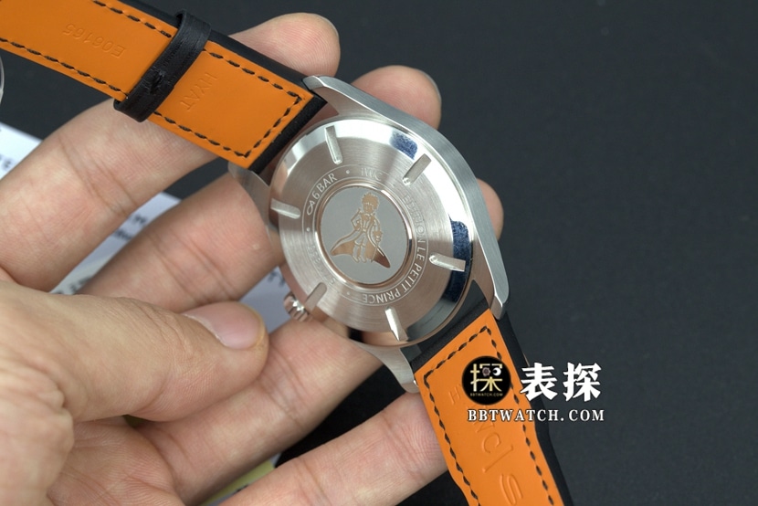 A+厂万国飞行员顶级复刻手表男士马克二十蓝盘皮带款图片及价格背面实拍图