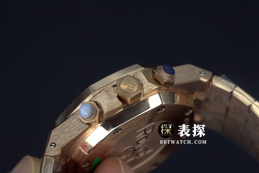 BF厂爱彼皇家橡树系列26331OR超A高仿手表男士蓝盘钢带款图片及价格侧面实拍图