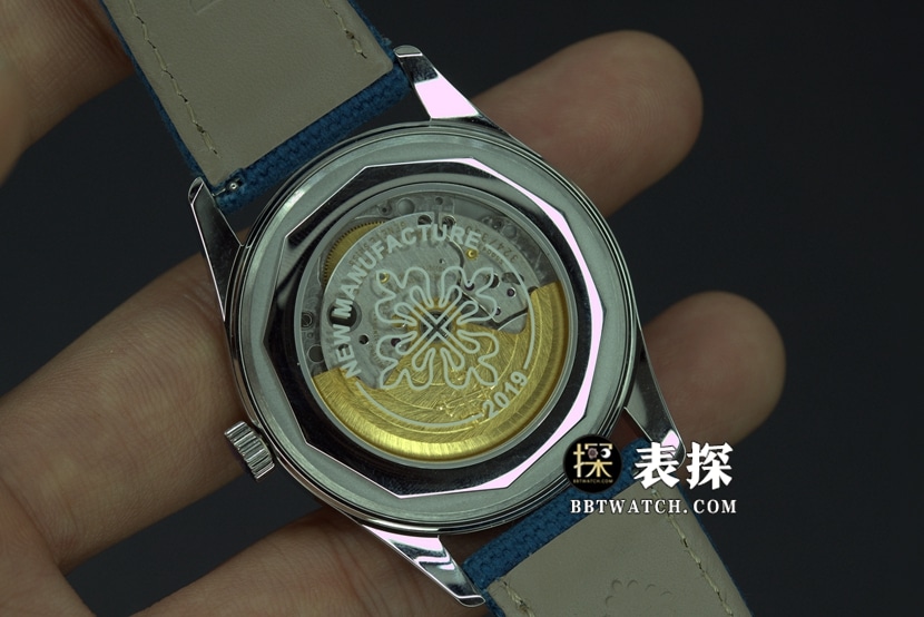 ZF厂百达翡丽6007A-001一比一超A高仿手表男士普朗菜乌特制表大楼纪念款皮带款图片及价格背面实拍图