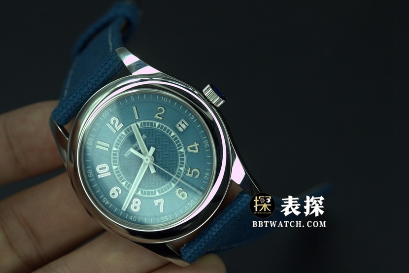 ZF厂百达翡丽6007A-001一比一超A高仿手表男士普朗菜乌特制表大楼纪念款皮带款图片及价格整体实拍图