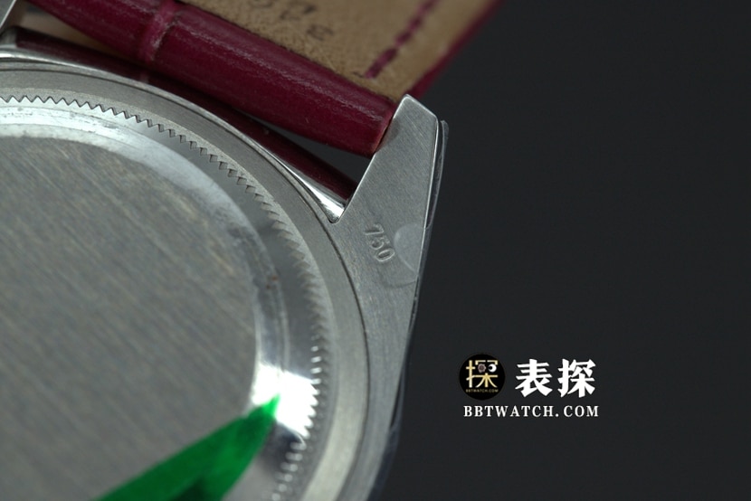 TR厂劳力士星期日历型一比一超A精仿手表男士红盘皮带款图片及价格背面实拍图