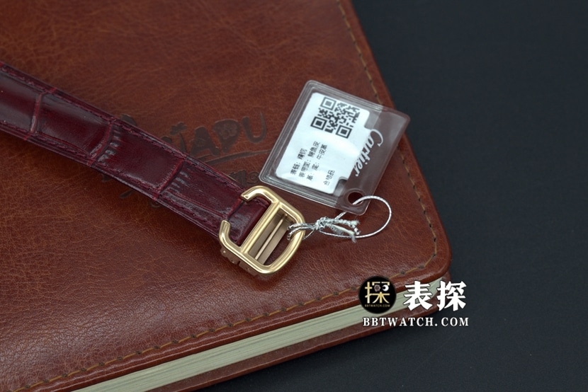 K3厂卡地亚蓝气球一比一顶级复刻手表女士白色蓝针皮带款图片及价格表带实拍图