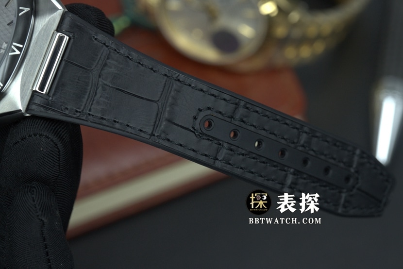SBF厂欧米茄星座一比一超A精仿手表男士灰盘皮带款图片及价格表带实拍图