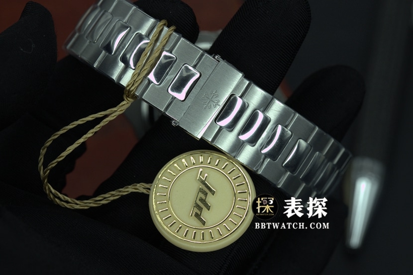 PPF厂百达翡丽运动优雅5712GR顶级复刻手表男士钢王之王钢带款表带实拍图