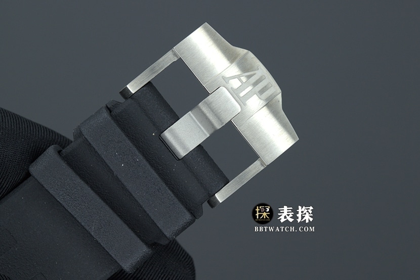 JF厂爱彼皇家橡树26402CB顶级复刻手表男士黑盘橡胶款图片及价格表扣实拍图