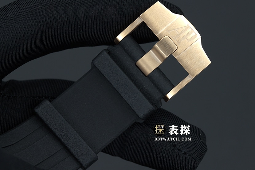JF厂爱彼皇家橡树离岸型26400顶级一比一精仿手表男士黑盘橡胶款图片及价格表扣实拍图