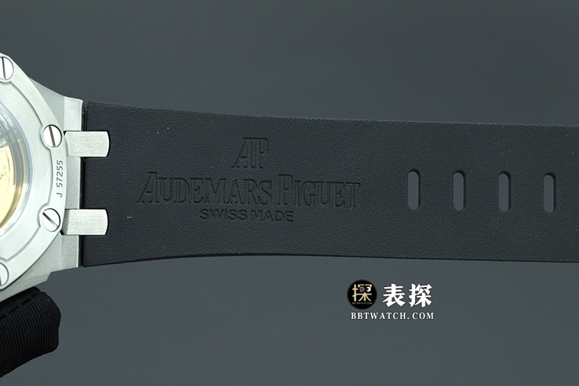 JF厂爱彼皇家橡树离岸型15710一比一超A精仿手表男士黑盘橡胶款图片及价格表带实拍图