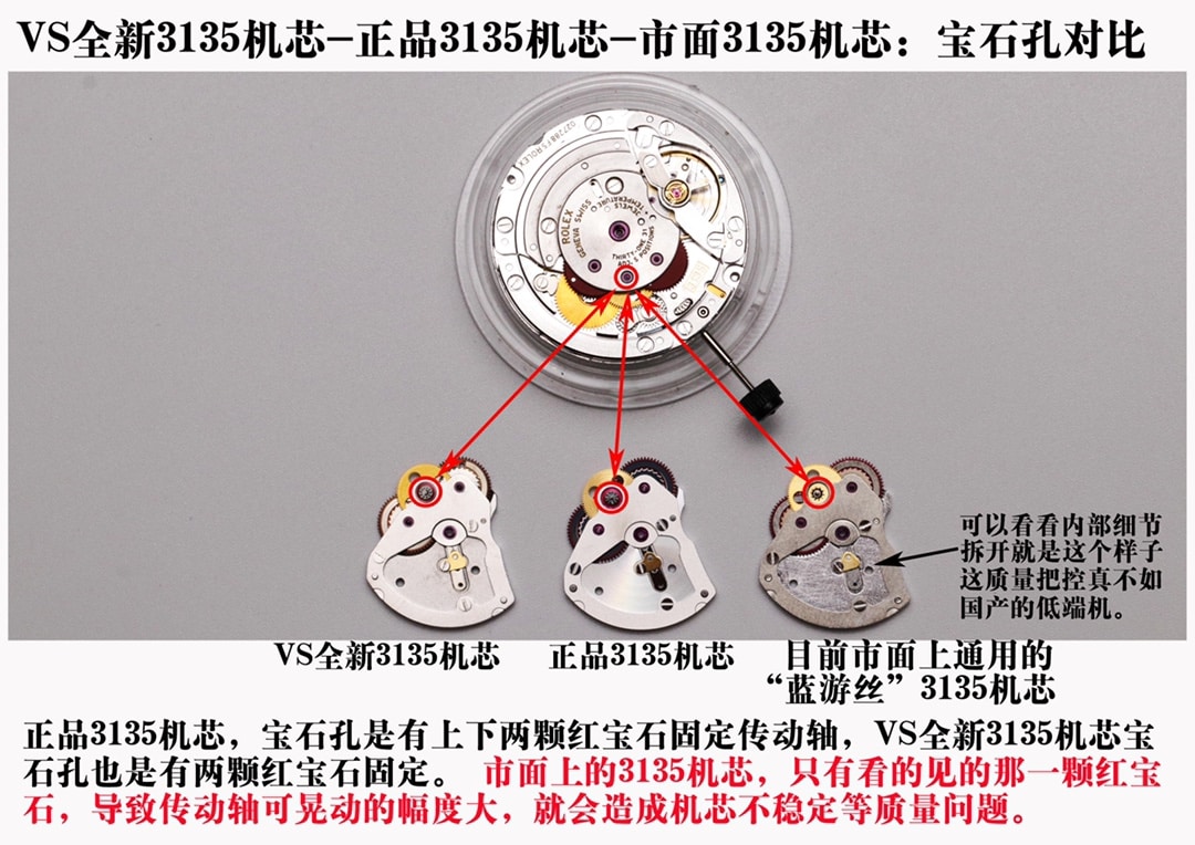 VS全新劳力士顶级复刻表潜航者型3135绿水鬼真假对比评测
