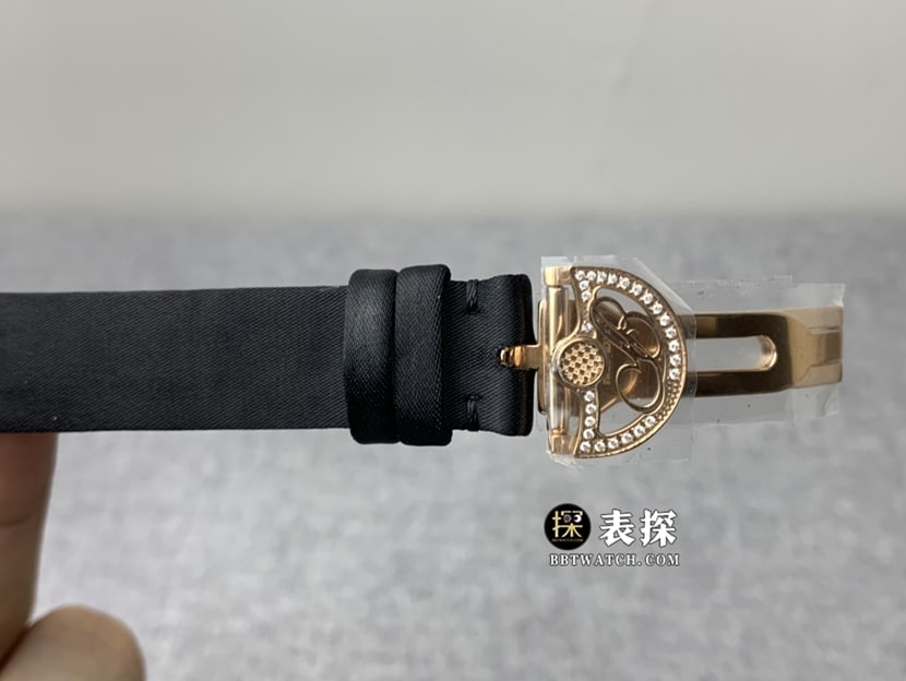 ZF那不勒斯王后宝玑1:1复刻手表银白珍珠母贝盘玫瑰金皮带款表扣图