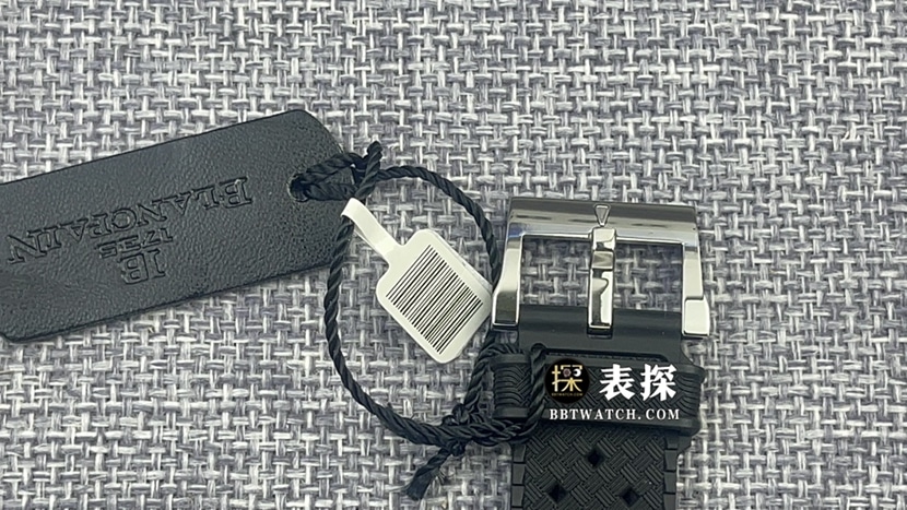 ZF厂宝珀五十噚5008B一比一顶级复刻手表男士深灰盘梭子鱼橡胶款图片及价格表扣实拍图