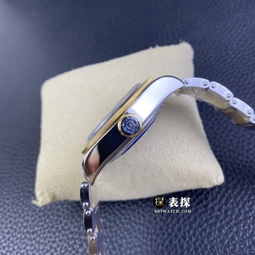 ZF碧湾帝舵1:1复刻手表黑盘沙士圈钢带款M79833MN-0001侧面图