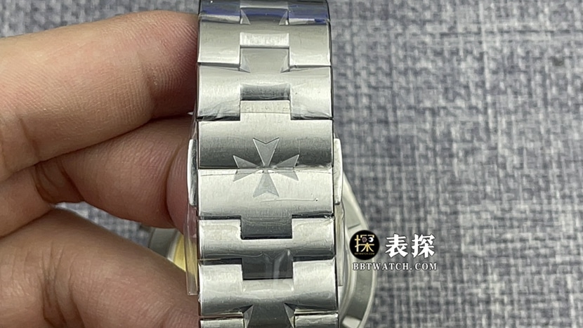 8F厂江诗丹顿纵横四海顶级复刻手表男士蓝盘钢带款图片及价格表带实拍图