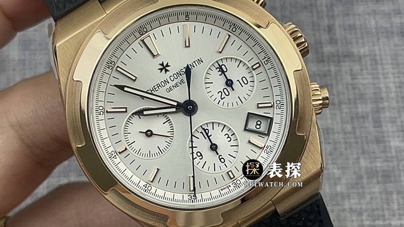 8F厂江诗丹顿纵横四海顶级一比一精仿手表男士银白盘皮带款图片及价格正面实拍图