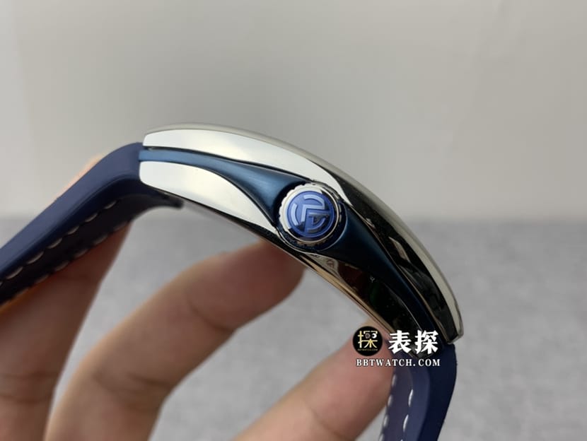 ABF男士法兰克穆勒1:1复刻手表蓝盘橡胶款V 45 SC DT YACHTING侧面图