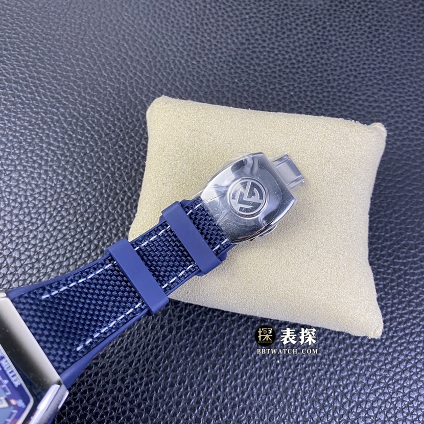 ZFV45系列法兰克穆勒1:1复刻手表蓝盘皮带款 SC DT YACHTING OG表扣图