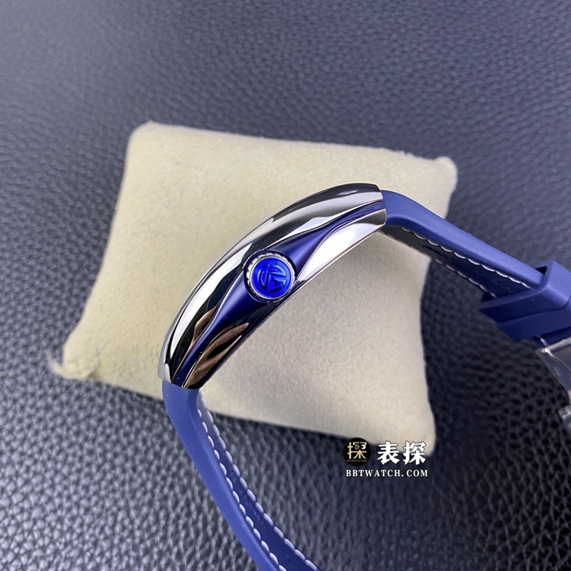 ZFV45系列法兰克穆勒1:1复刻手表蓝盘皮带款 SC DT YACHTING OG侧面图